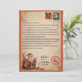 Klassieke Kerstman Brief | Persoonlijke Noordpool Kaart (Staand voorkant)