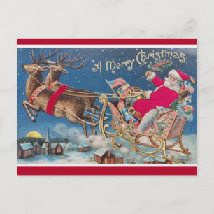 Klassieke Kerstman Briefkaart