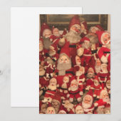 Klassieke kerstman  feestdagenkaart (Voorkant / Achterkant)