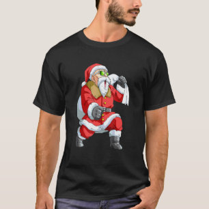 Klassieke Kerstman Karate Grappige Jongens Kindere T-shirt