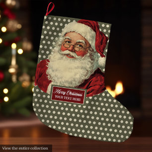 Klassieke Kerstman Kerstkous met charme Grote Kerstsok
