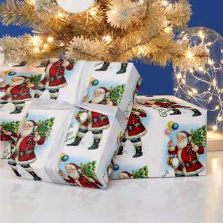 Klassieke Kerstman Kerstparade Speelgoed Ballonnen Cadeaupapier