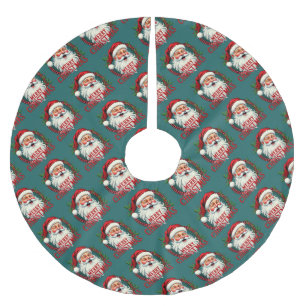 Klassieke Kerstman Merry Christmas Illustratie Pat Kerstboom Rok
