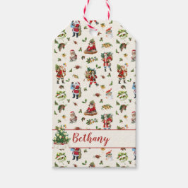 Klassieke Kerstman Persoonlijke Kerstmis Cadeaulabel