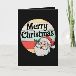 Klassieke Kerstman Prettig Kerstfeest Oude Kerstmi Feestdagen Kaart
