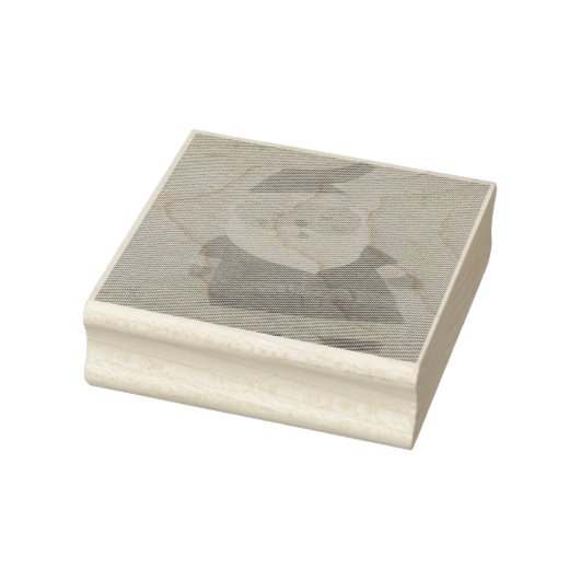 Klassieke kerstman 	rubberstempel (Stempel)