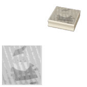 Klassieke kerstman 	rubberstempel (Gestempeld)