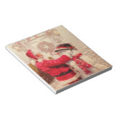 Klassieke Kerstman Sneeuwman Kerstfeest Notitieblok (Schuin)