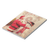 Klassieke Kerstman Sneeuwman Kerstfeest Notitieblok (Gedraaid)