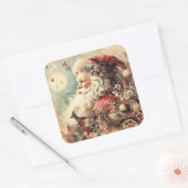 Klassieke Kerstman Stickers (Envelop)