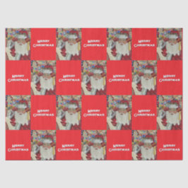 Klassieke Kerstman - Twee keer controleren Holiday Tissuepapier