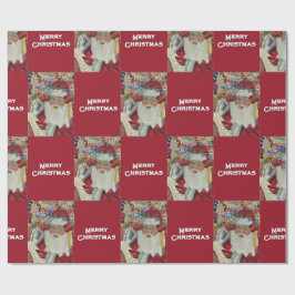 Klassieke Kerstman - Twee keer controleren Vakanti Cadeaupapier