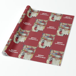 Klassieke Kerstman - Twee keer controleren Vrolijk Cadeaupapier