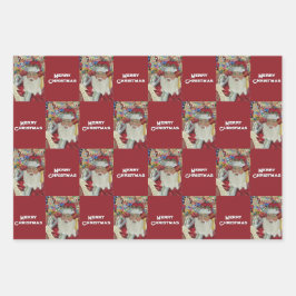 Klassieke Kerstman - Twee keer controleren Vrolijk Inpakpapier Vel