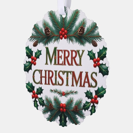 Klassieke Kerstmis Papieren Kerstartikel Kaart (Links)