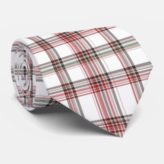 Klassieke Kerstmis Rood en Groen Tartan Plaid Stropdas