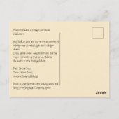 Klassieke Kerstmode Arcade Briefkaart (Achterkant)