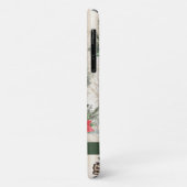 Klassieke kerstrode en witte punsettia katoen Case-Mate iPhone case (Achterkant/links)