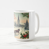 /Klassieke Kerstscène Koffiemok (Voorkant rechts)