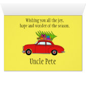 klassieke kerstwagen (Binenzijde Horizontaal (Onderkant))