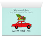 klassieke kerstwagen (Binenzijde Horizontaal (Onderkant))