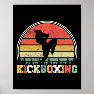 Klassieke Kickbokser Vechters Kickboksen Mma Marti Poster