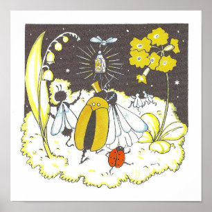 Klassieke Kinderboek Slaapkamer Kunst Poster