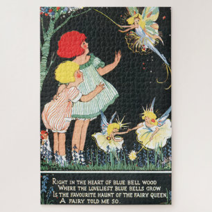 Klassieke Kinderen met Vleugelige Fee Legpuzzel