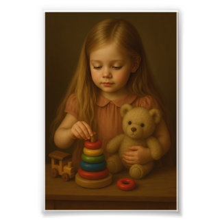 “Klassieke Kinderportret Kunstprint” Foto Afdruk