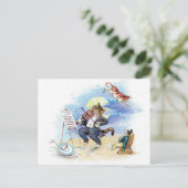 Klassieke kinderrijmpje Hey Diddle, Kat Fiddle kun Briefkaart (Staand voorkant)