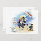 Klassieke kinderrijmpje Hey Diddle, Kat Fiddle kun Briefkaart (Voorkant / Achterkant)