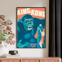 Klassieke  King Kong Retro Film Poster