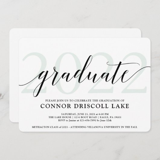 Klassieke klasse van Afstuderen 2023 Aankondiging (Voorkant / Achterkant)