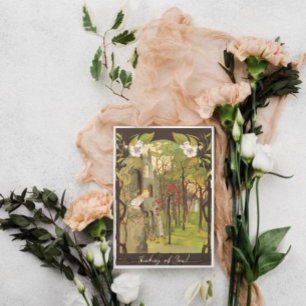 Klassieke Kleine Prinses in het Bos Notitiekaartje