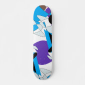 klassieke kleurrijke abstracte kunst skateboard (Voorkant)