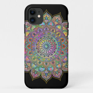 Klassieke kleurrijke Mandala India-stijl 1 iPhone 11 Hoesje
