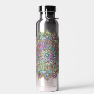 Klassieke kleurrijke Mandala India stijl 1 Waterfles