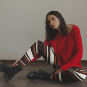 Klassieke koffie Brown Leggings