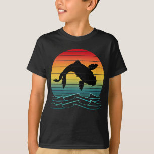 Klassieke Koi Vis Zonsondergang Landschap T-shirt