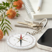 Klassieke kompas sleutelhanger (Voorkant Rechts)