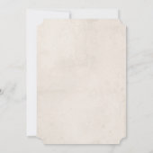 Klassieke Konijn Botanische Tweeling Baby Borrel Kaart (Achterkant)