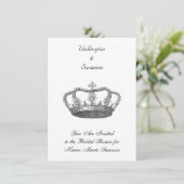Klassieke koningin's kroon kaart (Staand voorkant)