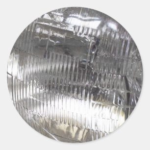 Klassieke koplampen voor auto's ronde sticker