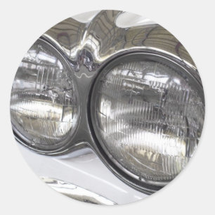 Klassieke koplampen voor auto's ronde sticker