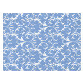 Klassieke korenbloem Blauw & Wit Damast Bloemen Tafelkleed (Voorkant (Horizontaal))