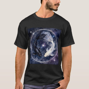 Klassieke Kosmische Koi Vis Yin Yang T-shirt