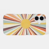 Klassieke Kosmische Zon iPhone 16 Hoesje (Achterkant horizontaal)