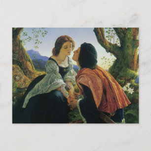 Klassieke kunst, Geliefden bij schemering, Sir Jos Feestdagenkaart