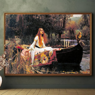 Klassieke kunst John W. Waterhouse Lady of Shalott Poster