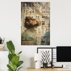 Klassieke Kunst Vrouw Verlangt Naar De Dag Groot Poster